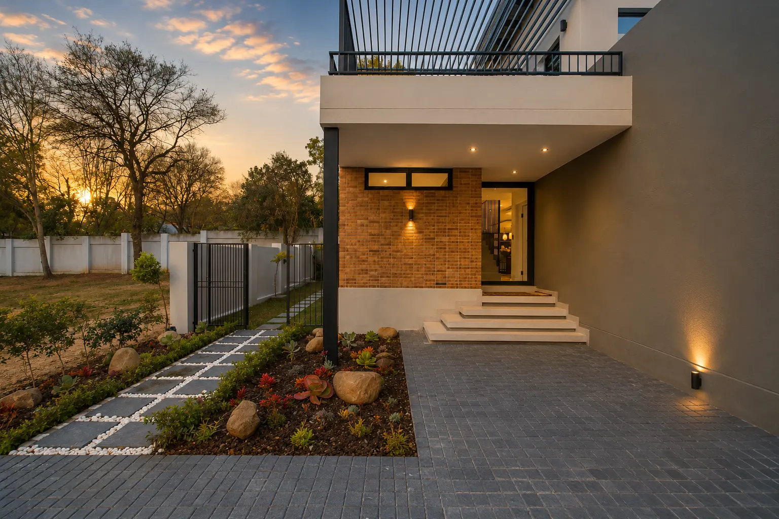 Inviting garden layout